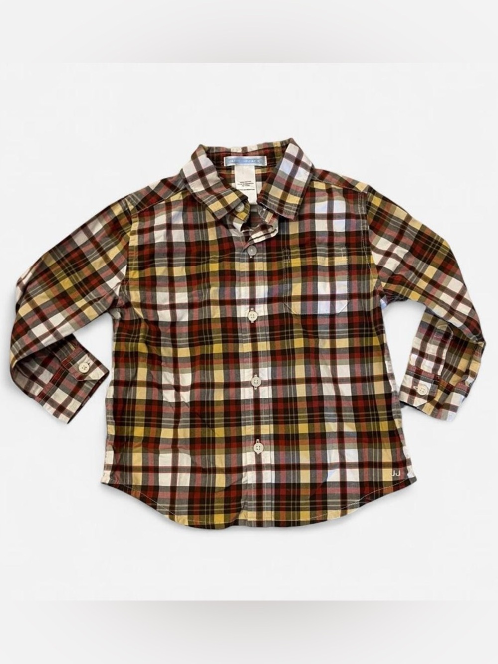 Janie and Jack Plaid Button-Down Shirt